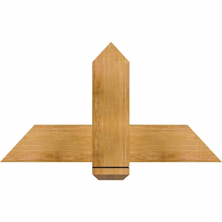 Ekena Millwork Eugene Rough Sawn Timber Gable Bracket, Western Red Cedar, 36"W x 19"H x 4"D x 6"F, 13/12 Pitch GBW036X19X0406EUG00RWR